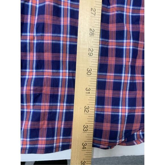 Mens checkered patterned button down top - Picture 7 of 7